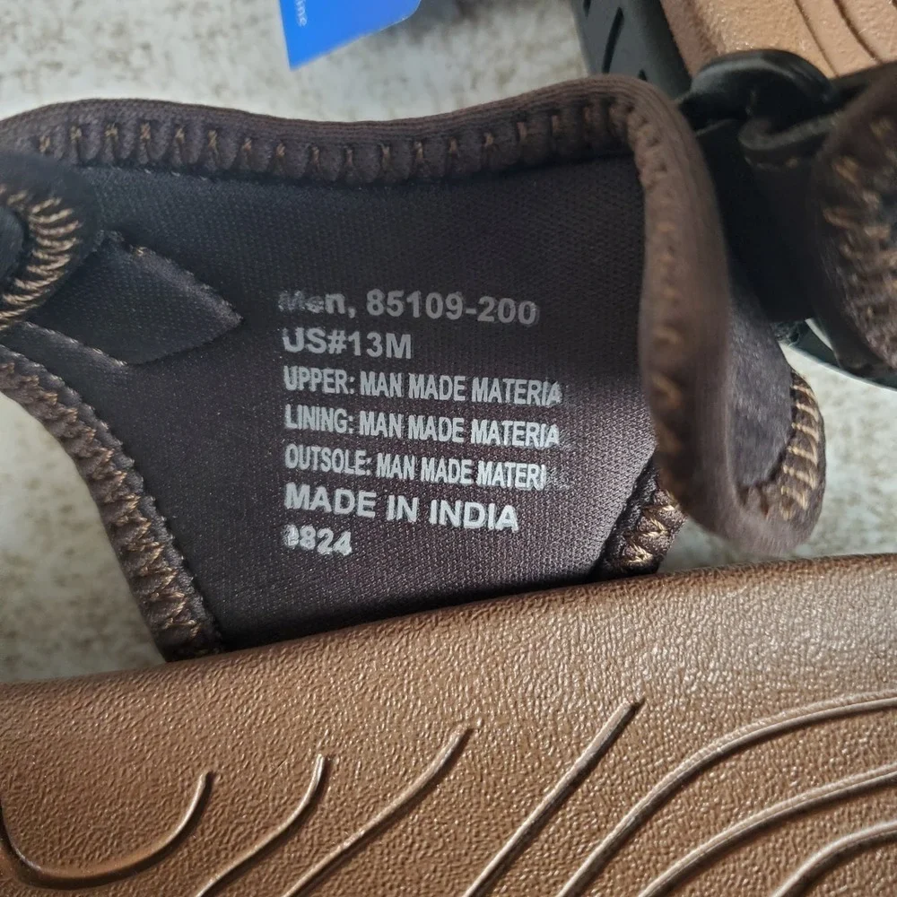 Nunn Bush Laguna Mens Fisherman Sandals Sz 13 M‎ Brown Brun Slingback